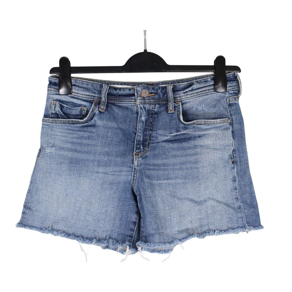 PILCRO Anthropologie MID-RISE Cut-Off HYPHEN JEAN SHORTS Stretch SIZE 27